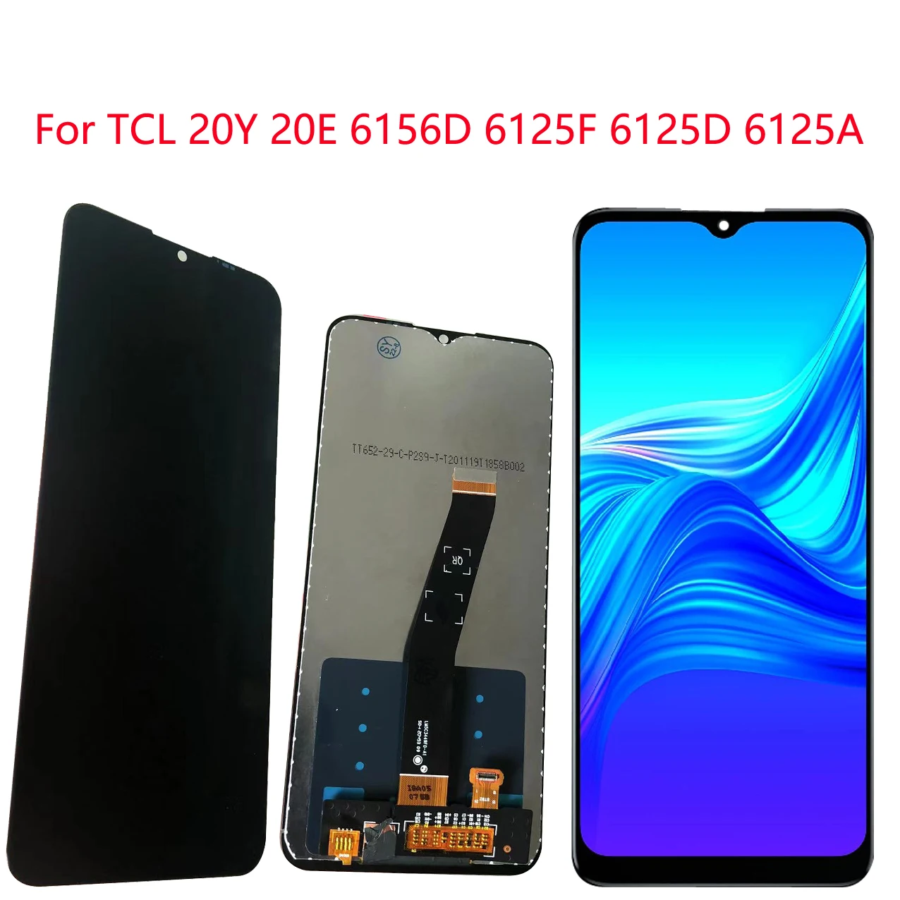 

100% TEST NEW Original For TCL 20Y 20E 6156D 6125F 6125D 6125A LCD Screen Display Touch Panel Digitizer Assembly