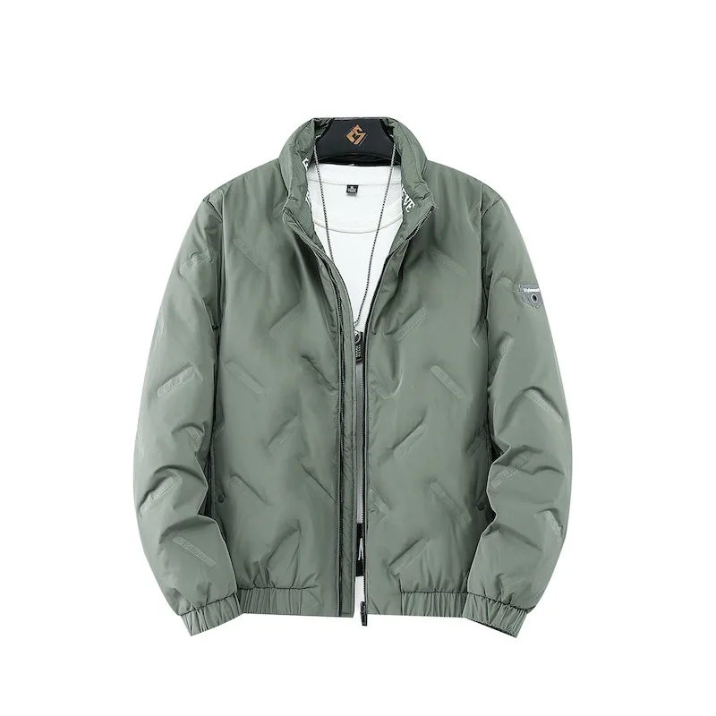 Winter Men Down Jacket Short Lightweight Warm Overalls Loose Casual Coat