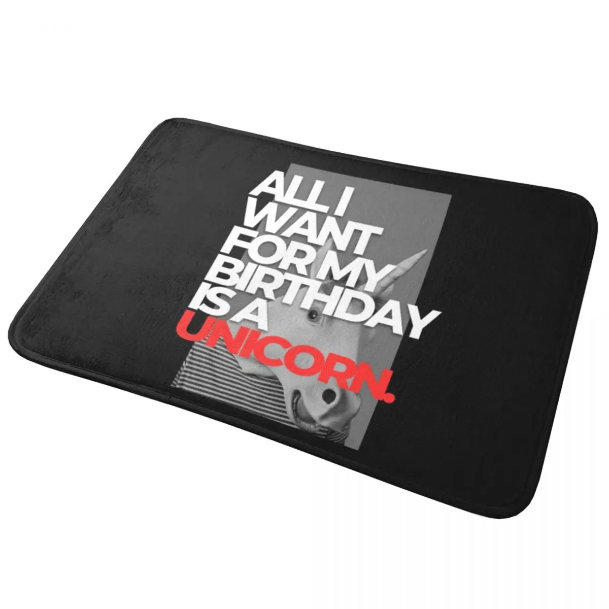 

Коврик для ванной, нескользящий, впитывающий, с единорогом