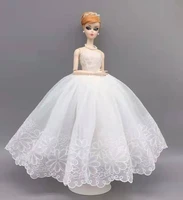 11 5 white floral lace wedding dresses for barbie doll clothes outfits evening dress party gown 16 bjd accessories kids toys