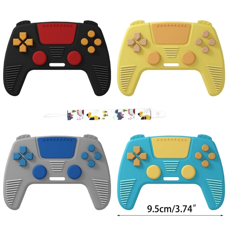 

New Cool Remote Game Controller Shape Baby Teething Toy for 0-6M 6-12 Months Infants Teether Chew Toy for Newborn Shower Gifts