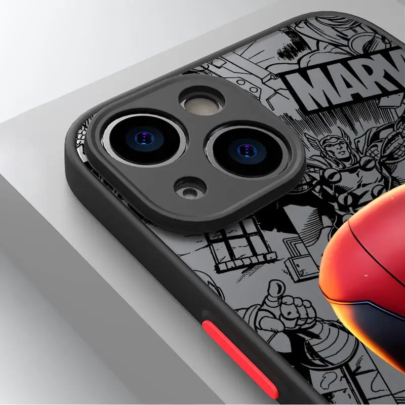 Чехол для телефона Xiaomi mi 14 13 11 lite 9t 10c 9a 12 10t pro 13c 11t Los ina матовый fundas Marvel Heroes Iron Man Groot