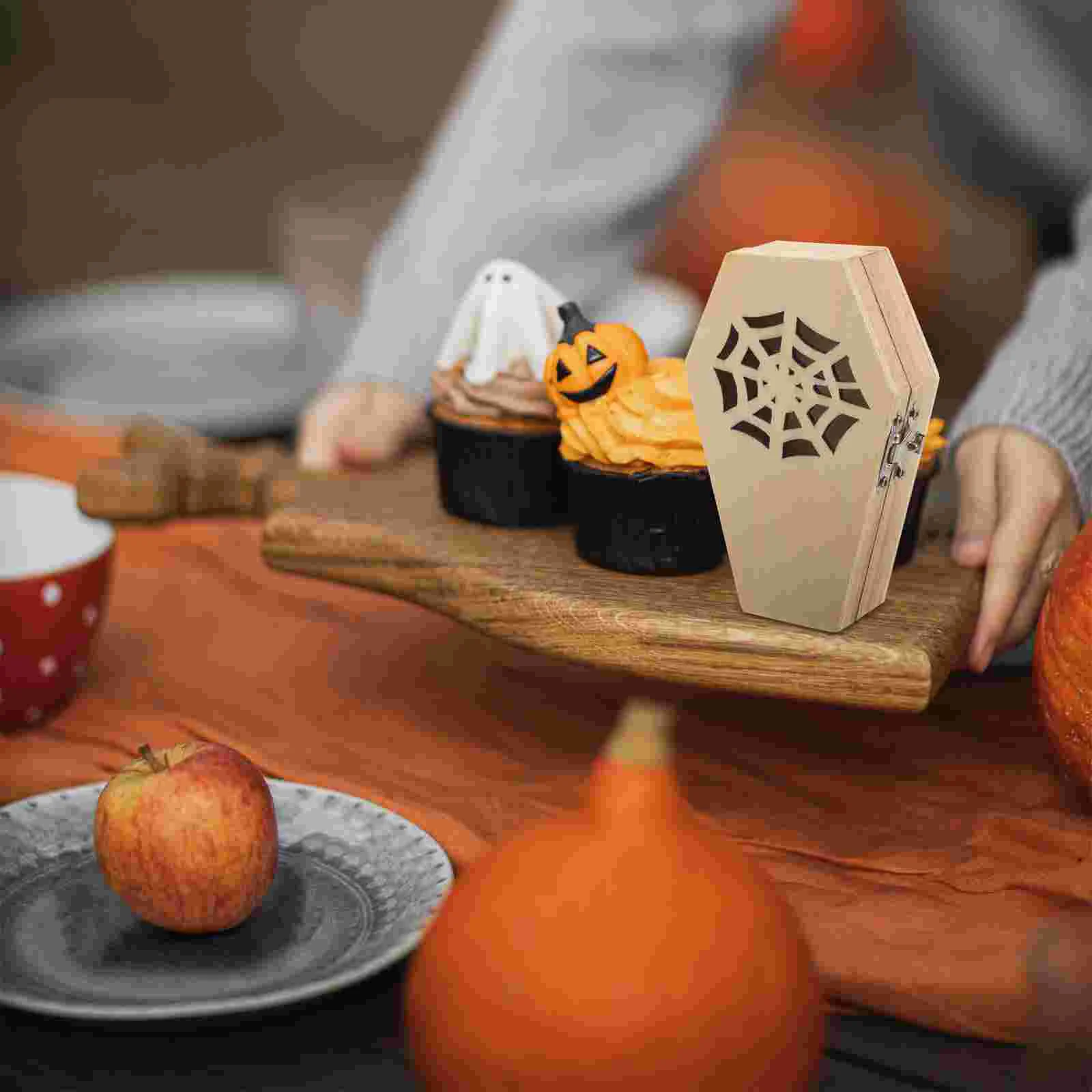 Подарки на Хэллоуин паук украшение для паутины коробки конфет контейнеры