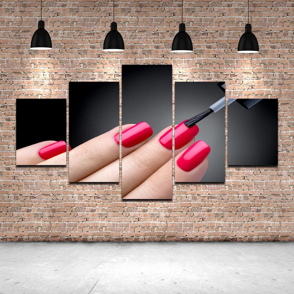 

No Framed 5 Pieces Beauty Spa Zen Candle Bath Salt Shell Salon HD Wall Art Canvas Posters Pictures Paintings Home Decor Bathroom