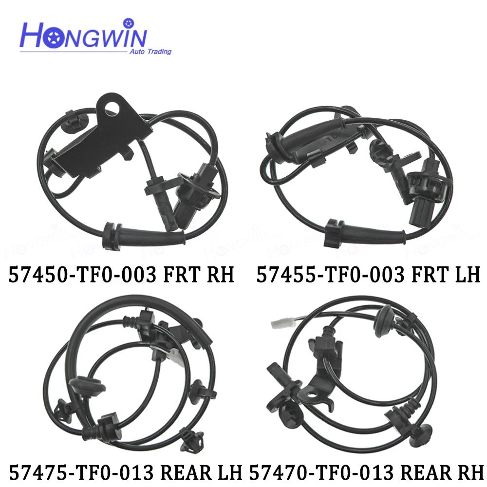 

ABS Wheel Speed Sensor Front Rear Left Right For Honda CR-Z Fit City 1.3L 1.5L l4 2009-2013 OEM: 57455-TF0-003 57450-TF0-003