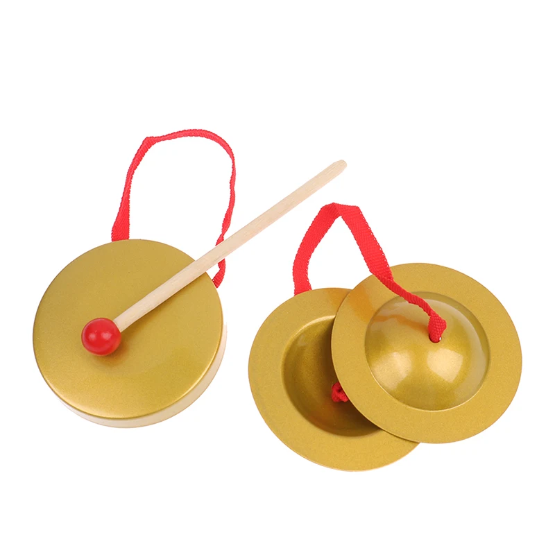 

Миниатюрные медные ручные тарелки на палец, игрушка-браслет, ритм, ударный музыкальный инструмент, игрушки для детей Aldult
