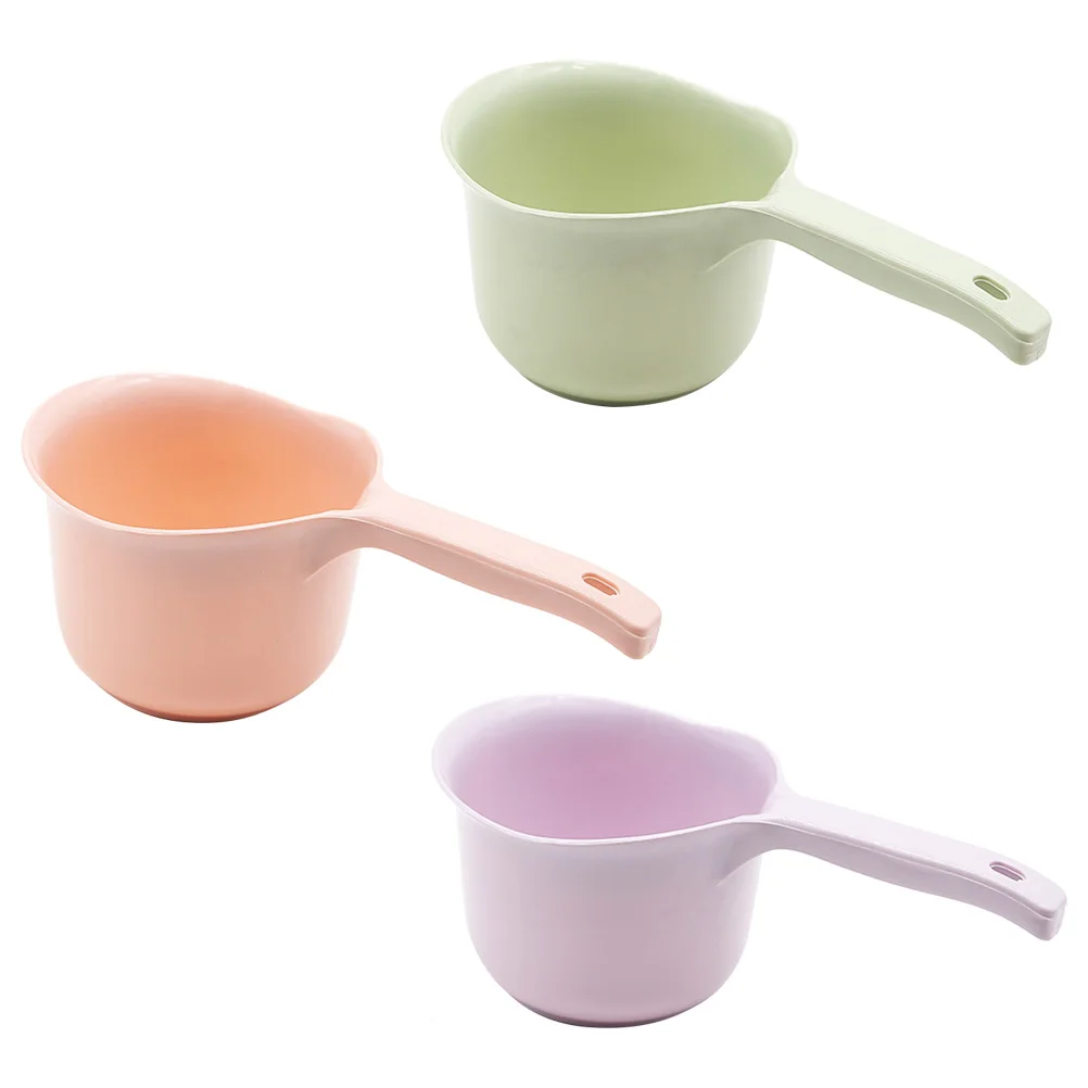 

3 pcs Ladle Bathing Ladle Spoons Hair Washing Scoop Hair Rinse Cup Bathroom Scoop Cup Bath Spoon