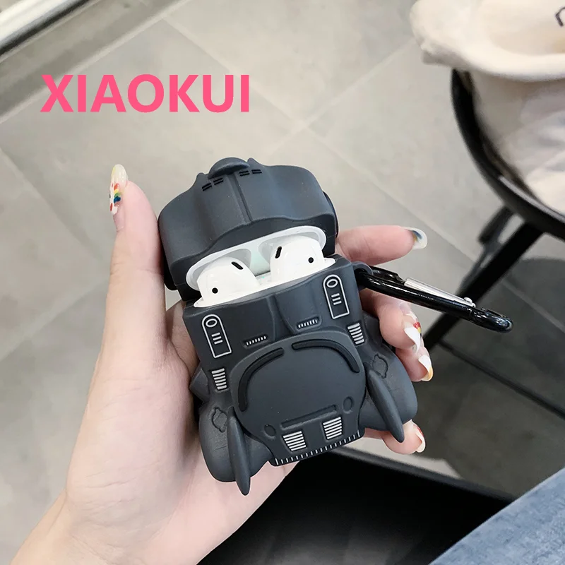 3D Black Creative Batmobile Case Silicone Soft Cases for Airpods 1 2 pro Apple Wireless Bluetooth Earphone the Tide Cover