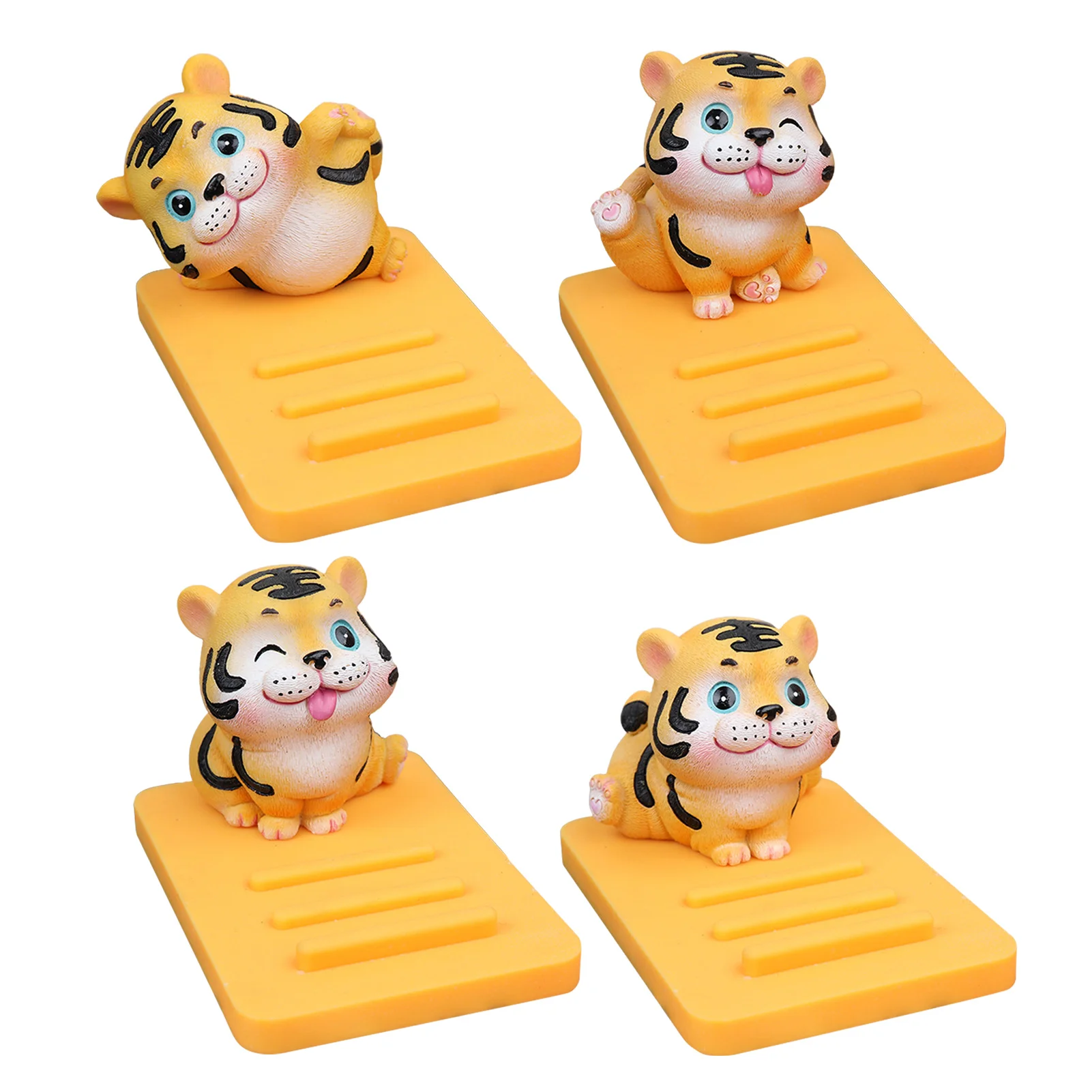 

Cell Phone Mount Stand 2022 Cute Tiger Mobile Phone Holder Universal Desk Phone Holder Ornament For Home Table Car Office Window