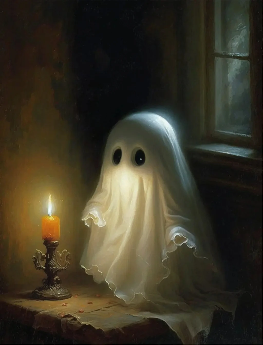 Готический постер с привидениями корнелия функе охотники за привидениями и ледяной призрак