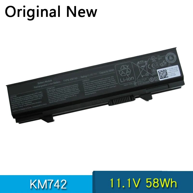 

NEW Original KM742 Laptop Battery For DELL Latitude E5400 E5500 E5410 E5510 KM668 KM742 KM752 KM760 KM970 MT186 MT187 11.1V 58Wh