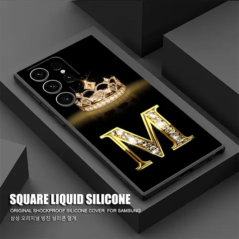 Чехол Letter M L E T K J I U S25 Ultra для Samsung Galaxy S25 S24 S23 S20 S21 FE S22 Ultra S10 S24 Plus 5G, мягкий чехол для телефона