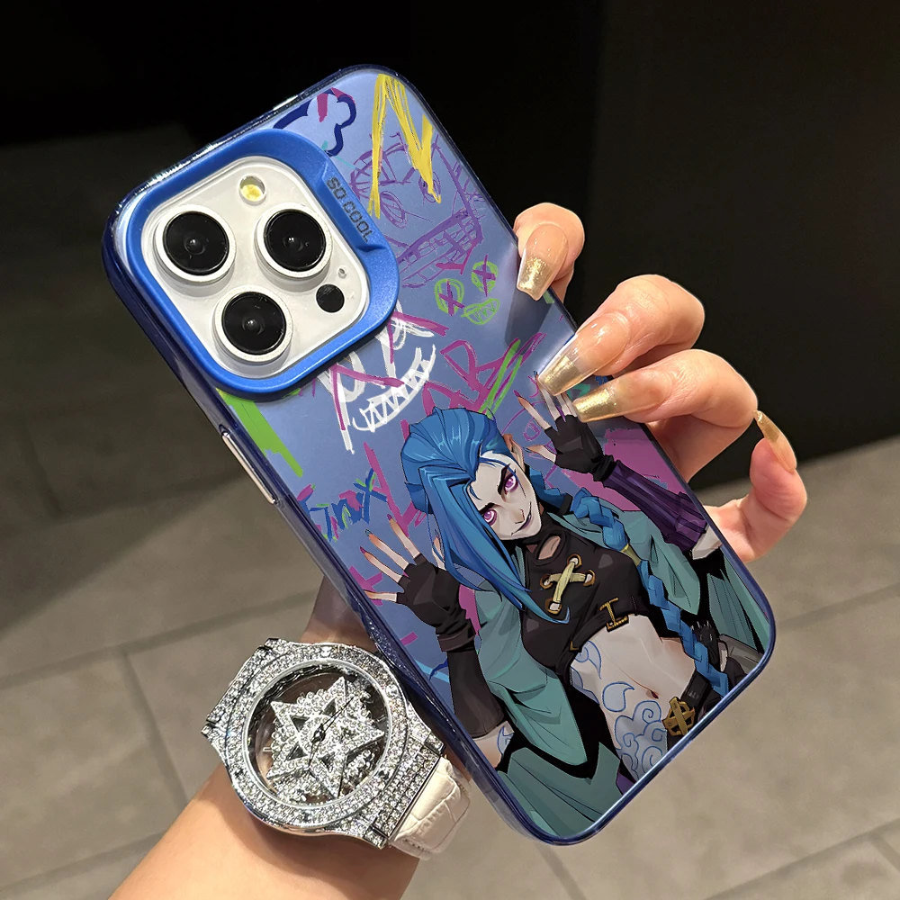 Фото Чехол для телефона Jinxes Arcane L-Lol Vi для Samsung Galaxy S25 S24 S23 S22 S21 S20 Note20 Ultra Plus 4G 5G с защитой от падения, матовая задняя крышка №4