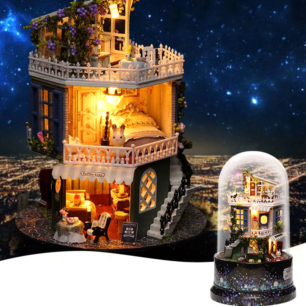 Кукольный домик сделай сам вращающаяся музыкальная шкатулка миниатюрные