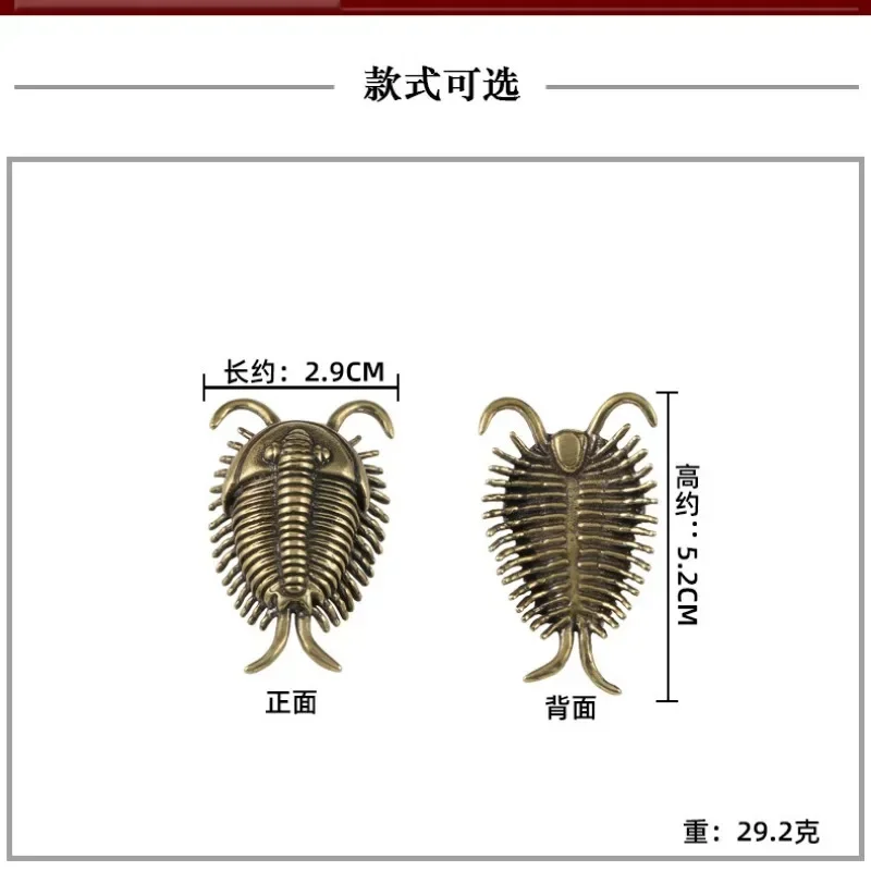 Маленькая Медная Фигурка С Древним Камбрийским Tribrachia Дизайн Насекомых Украшения