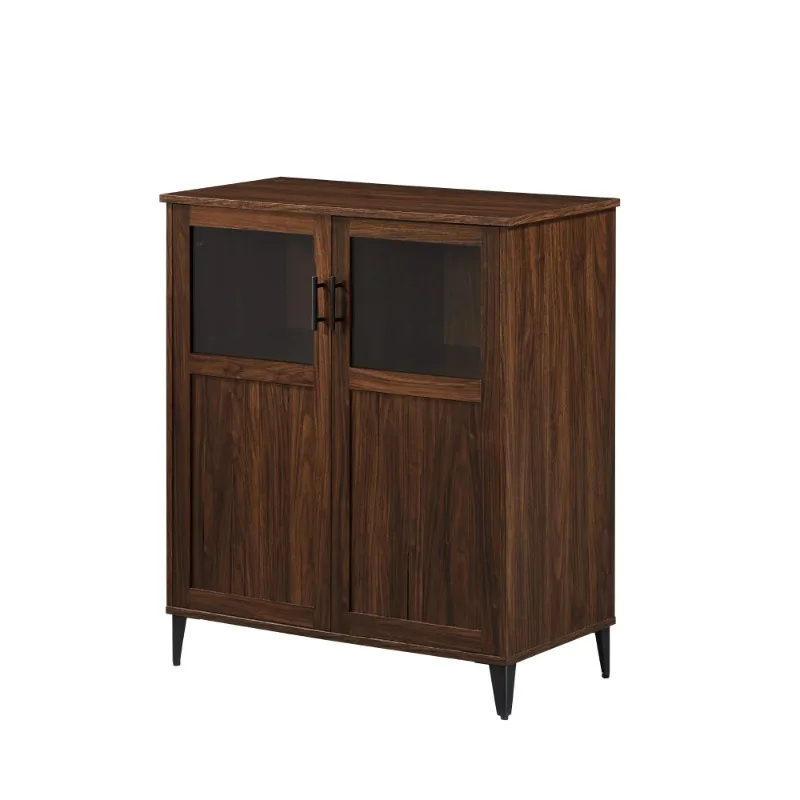 

Manor Park Transitional Grooved Door Accent Cabinet, Dark Walnut