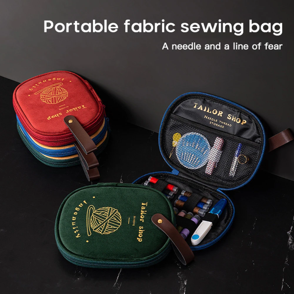 

Portable Sewing Bag Travel Small Artist's Hand Sewing A Sewing Kit Female Student Dormitory Sewing Box Set Wholesale Household