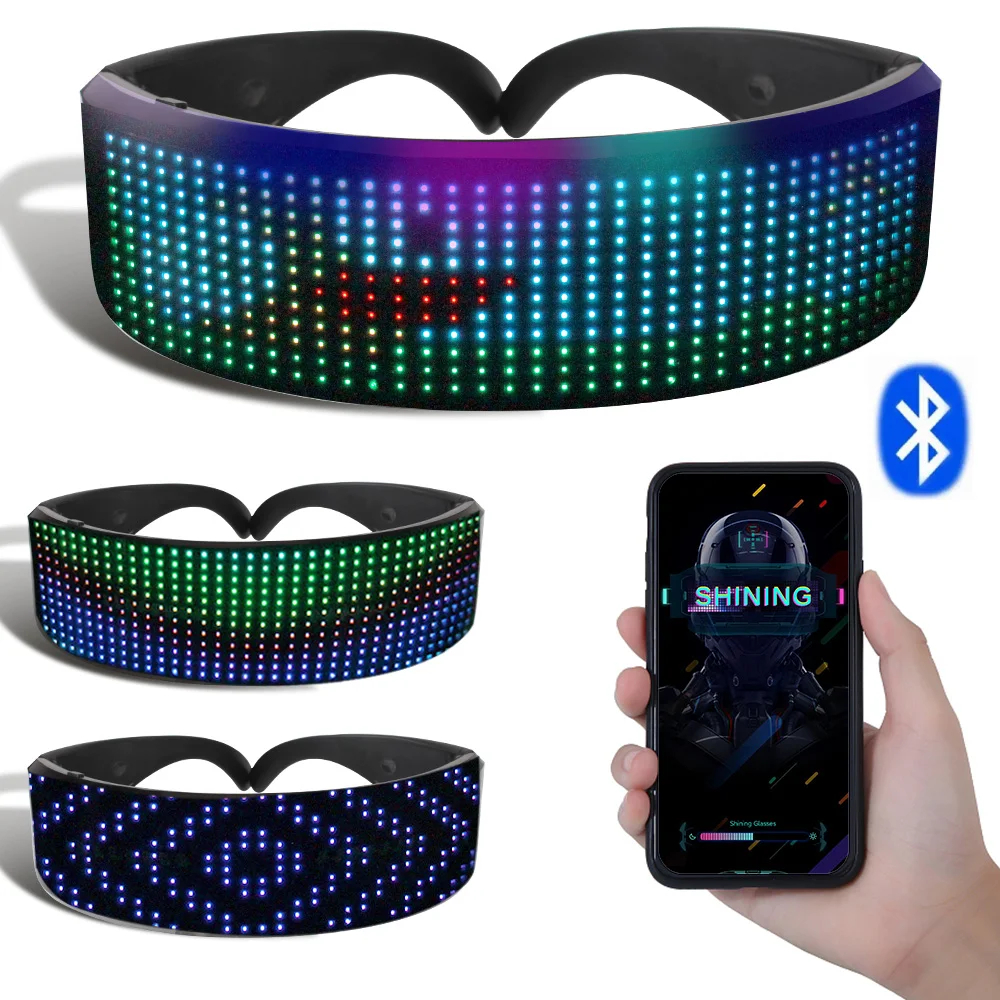 

Электронные светящиеся очки с поддержкой Bluetooth