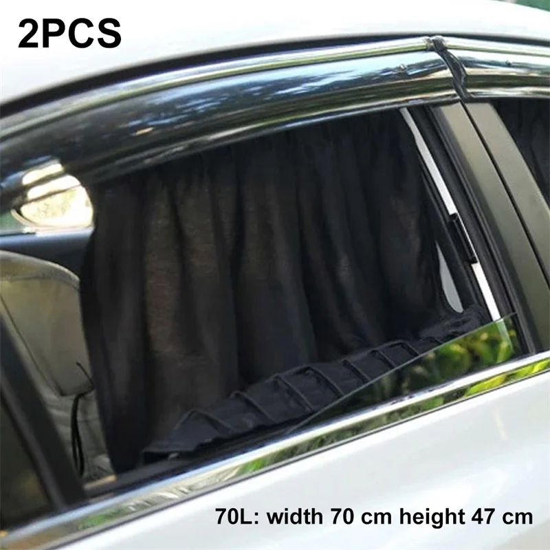 

2 шт., автомобильные занавески с защитой от УФ-лучей, 70 см