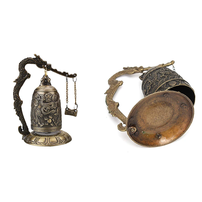 Корейский традиционный бронзовый кулон в стиле замка фэн-шуй с колокольчиками