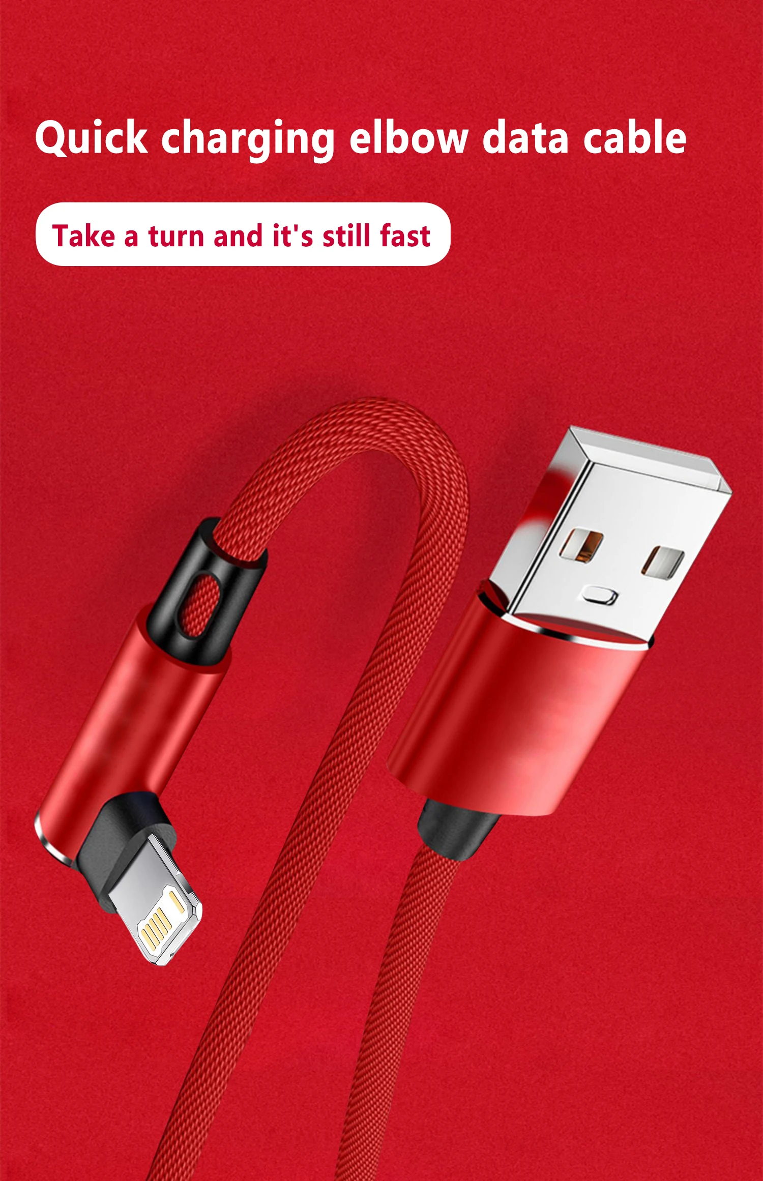 USB-кабель 90 градусов для iPhone 14 13 12 11 Pro Max X XR 6s 7 8 Plus 2 м 3
