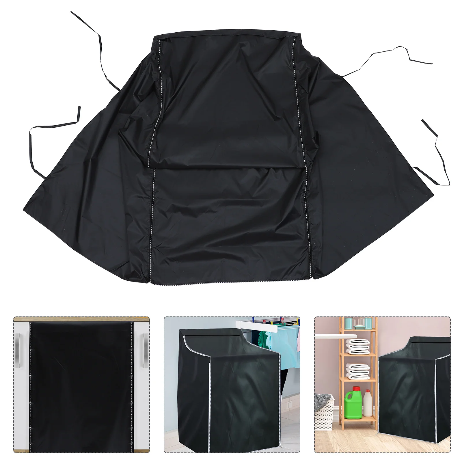 

Cover Washer Dryer Machine Washing Clothblack Refrigerator Anti Waerproof Covers Waterproof Drier Protector Machien Flower