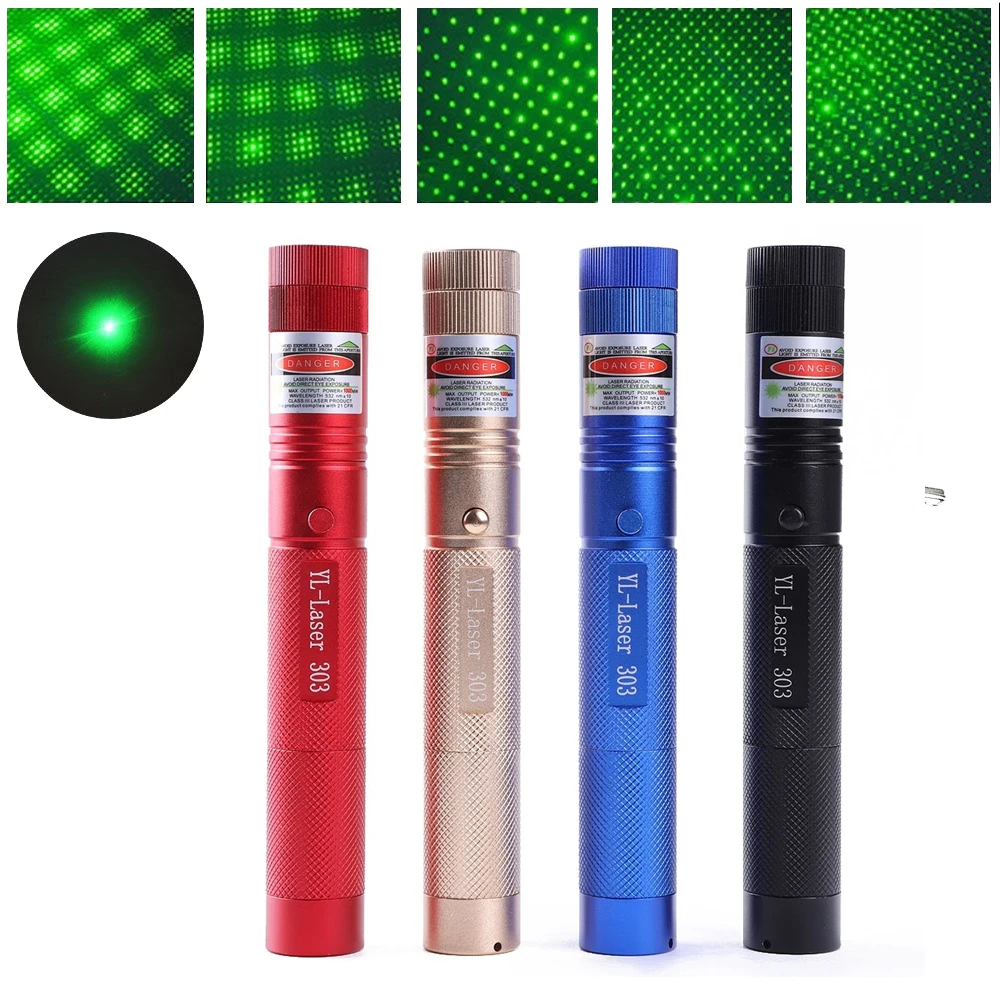 

Green Laser Pointer Lazer Lights Torch Strong High Powerful Tactical Military 532nm 5mw High-Power Device Laser For Hunting