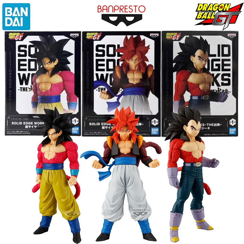 Фото В наличии: Оригинальная коллекционная фигурка Bandai SOLID EDGE WORKS-THE Dragon Ball GT Gogeta, аниме-персонаж, рождественский подарок, модель игрушки №1