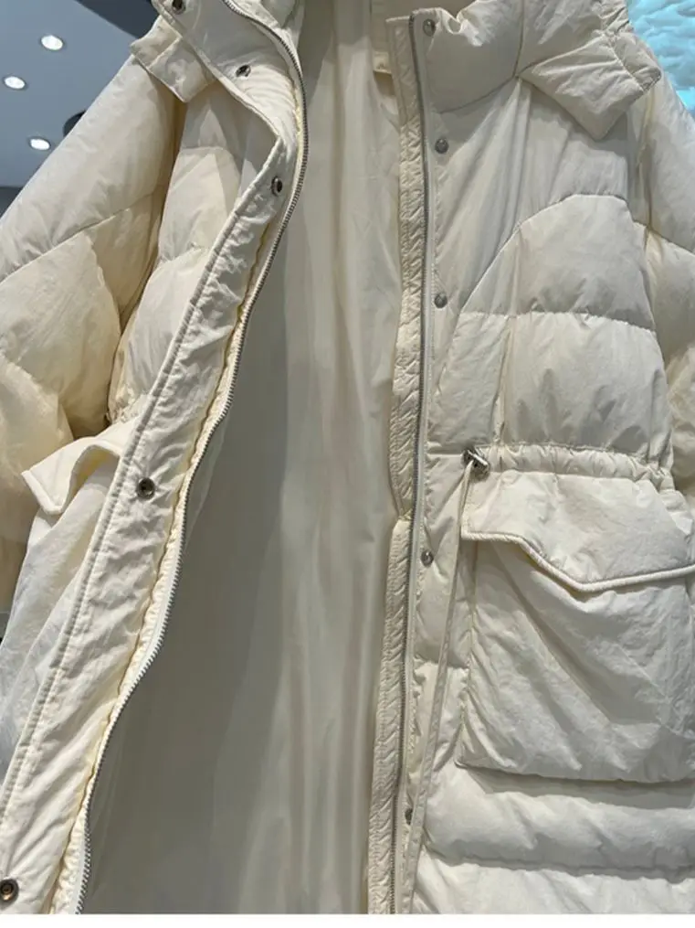 Women Long Down Jacket New Casual Style White Duck Down Jackets Autumn Winter Coats And Parkas Female Outwear
