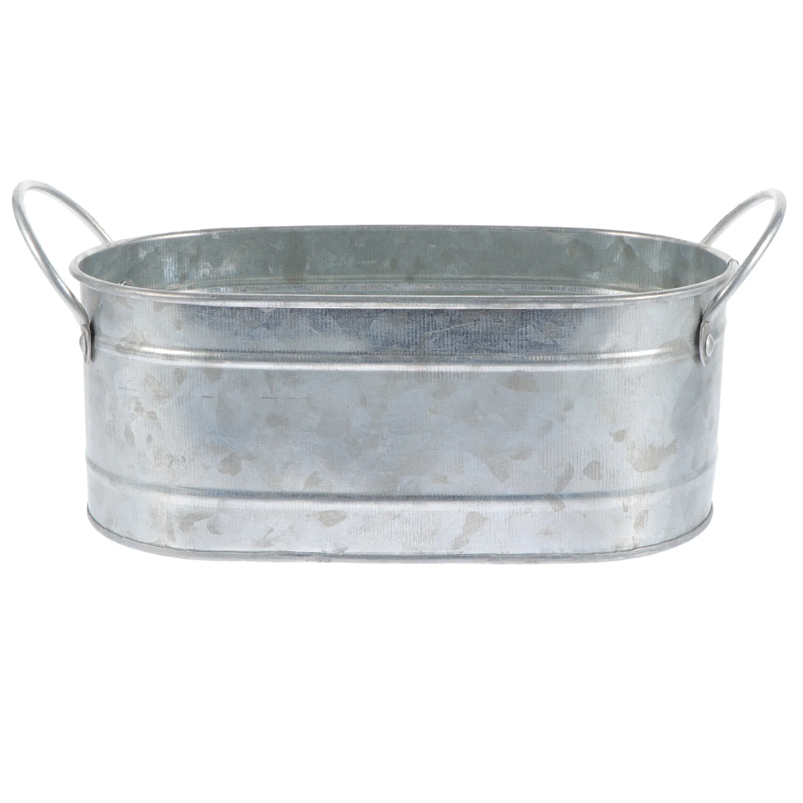 

Shabby Chic Planter Poting Pot Multipurpose Small Flowerpot Container Lid Succulent Shabby Chic Metal Bucket Retro