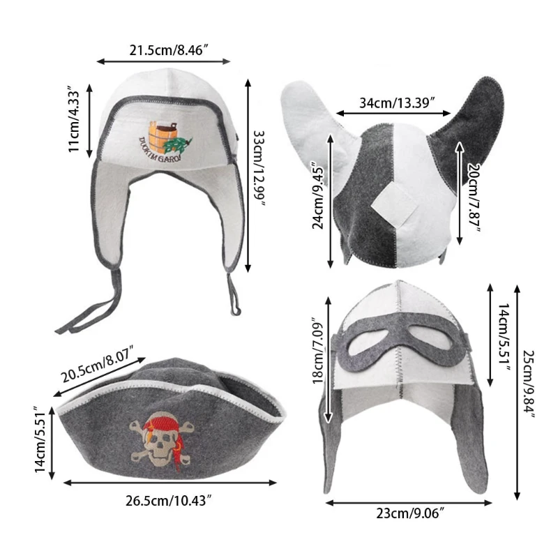 

P82D сауна шерстяной войлок Hat Anti Heat Russian Banya For Bath House for Prot