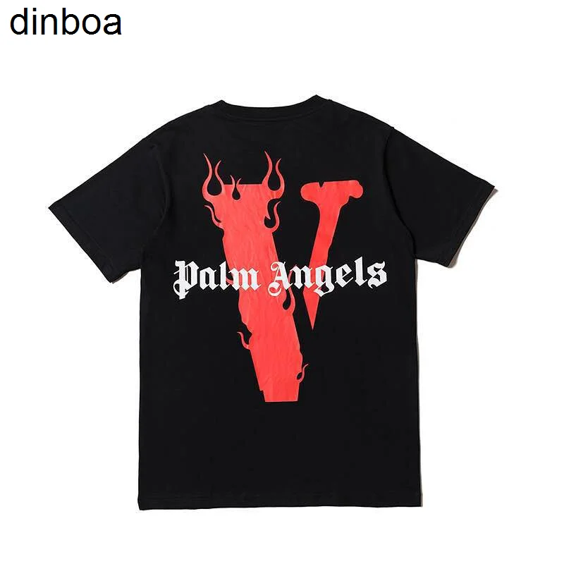 

Dinboa-men t Shirt 100% Cotton Original Brand Women's Top T-shirt Usa Summer Short Sleeve Harajuku Hip Hop Tshirt Vlone