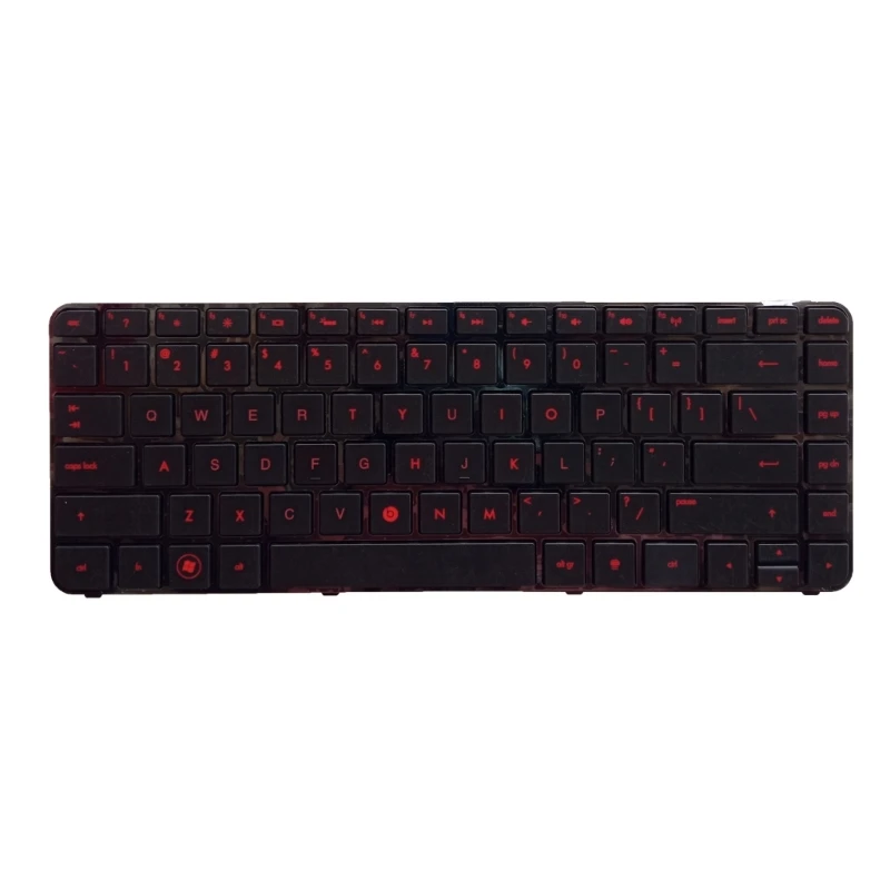 

Red Printing Keyboard US Backlit Keypad for hp DV4-3000 DV4-4000 Glossy Frame