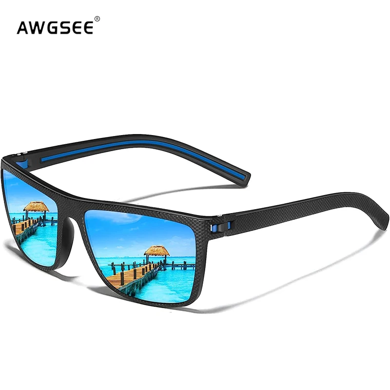 

Солнцезащитные очки с квадратными поляризационными стеклами для мужчин и женщин, винтажные, для спорта, вождения, велоспорта, модные, роскошные, с защитой UV400