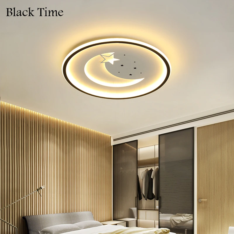 Modern LED Ceiling Light Black Round Indoor Ceiling Lamp for Living Room Bedroom Dining Room Kitchen Light Home Lighting Fixture