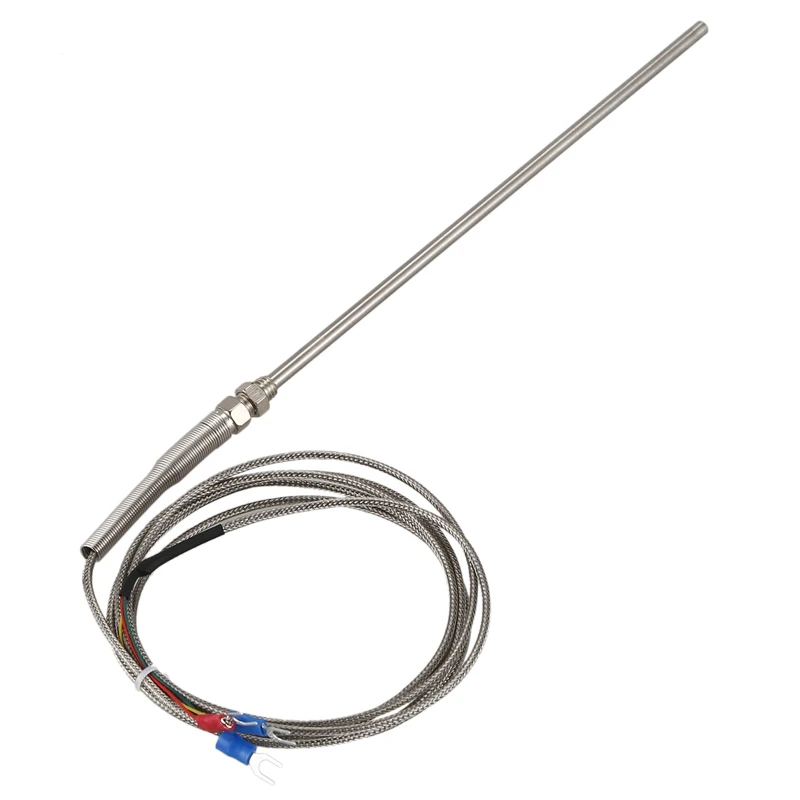 

2 m Wire Temperature Sensor thermocouple probe PT100 200 mm x 5 mm