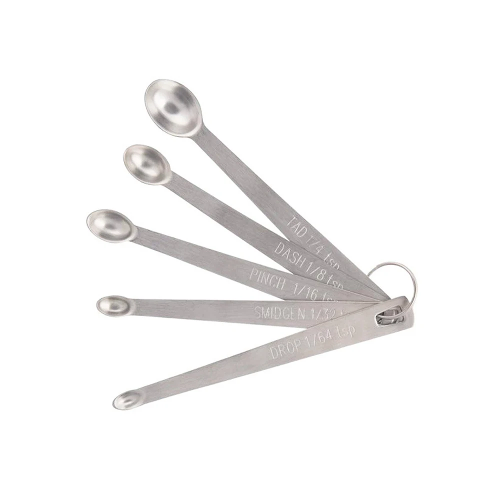 

5pc Mini Stainless Steel Measuring Spoons Set Tad Dash Pinch Smidgen Drop Hot