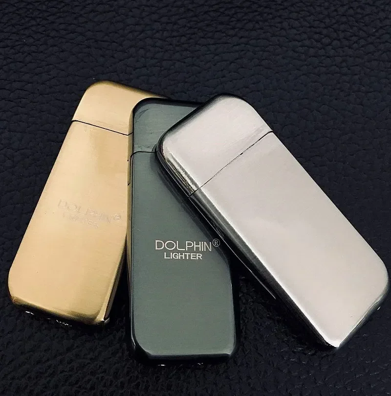 

Мини ультратонкая шлифовальная круглая зажигалка с открытым огнем металлическая надувная креативная ветрозащитная Зажигалка инструмент для курения