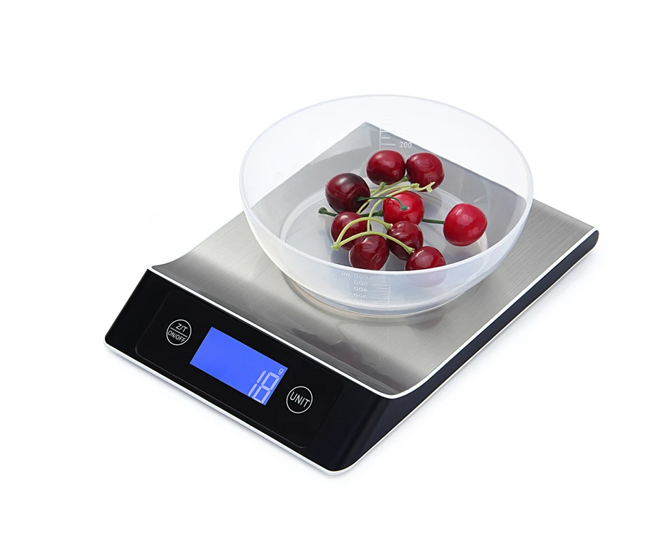 

NEW Stainless Steel 15KG/1G Portable Balance Digital Kitchen Scale With LCD Electronic Postal Platform Baking Diet Food Weight