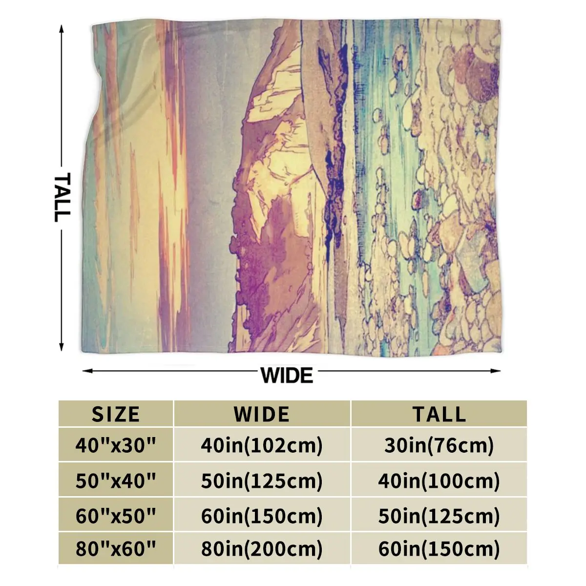 Закат на Yuke — природный пейзаж ультрамягкое одеяло из микрофлиса