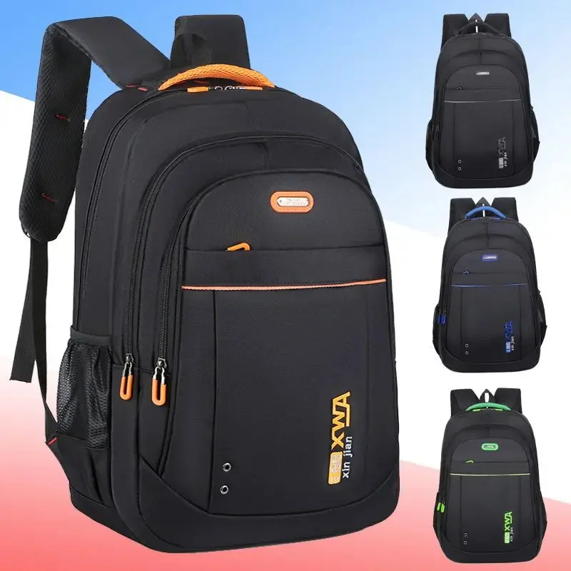 

Водонепроницаемый рюкзак для мужчин, Вместительная деловая сумка для ноутбука, для учеников средней и старшей школы, дорожный ранец