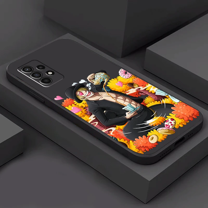 

ONE PIECE Anime Phone Case For Samsung Galaxy S20 S20FE S20 Ulitra S21 S21FE S21 Plus S21 Ultra Silicone Cover Soft Black