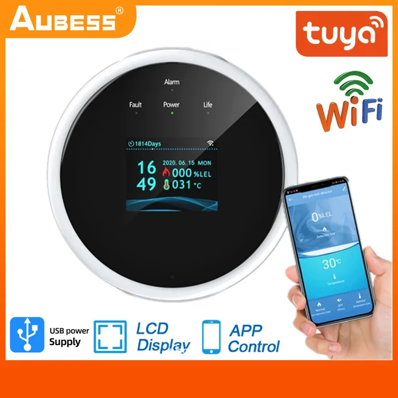 

Датчик утечки газа с Wi-Fi и ЖК-дисплеем