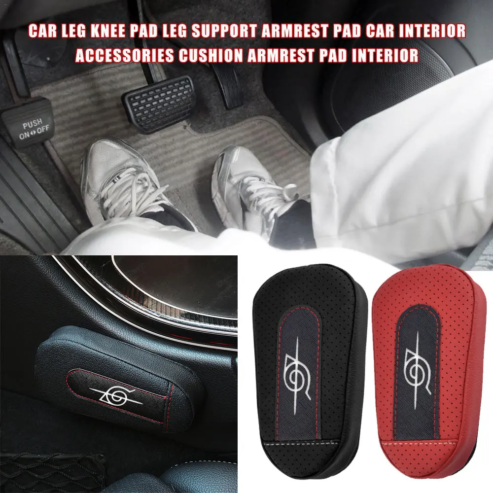 

Универсальные аксессуары для интерьера автомобиля, 1 шт., Кожаная подушка для ног, наколенник, подушка для подлокотника автомобиля, аниме наклейка для подлокотника, Стайлинг автомобиля
