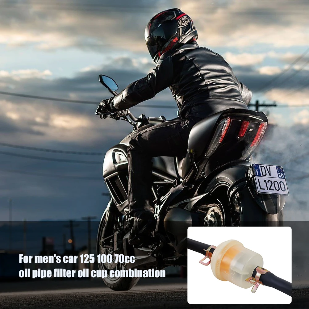 

1m Fuel Filter Hose Tube Line with 3Pcs Fuel Filter for GY6 49cc 50cc Taotao 50cc Chinese Scooter ATV Dirt Bike Motorcycle Parts
