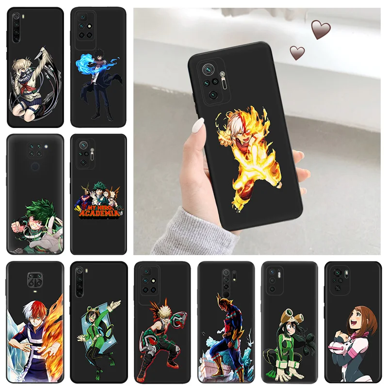 Силиконовый мягкий чехол для телефона Redmi 9c 9a a1 a2Plus k60 k50 k40 Note 9 Pro 9s 9t 8 8t 7 cc9 My Hero Academia
