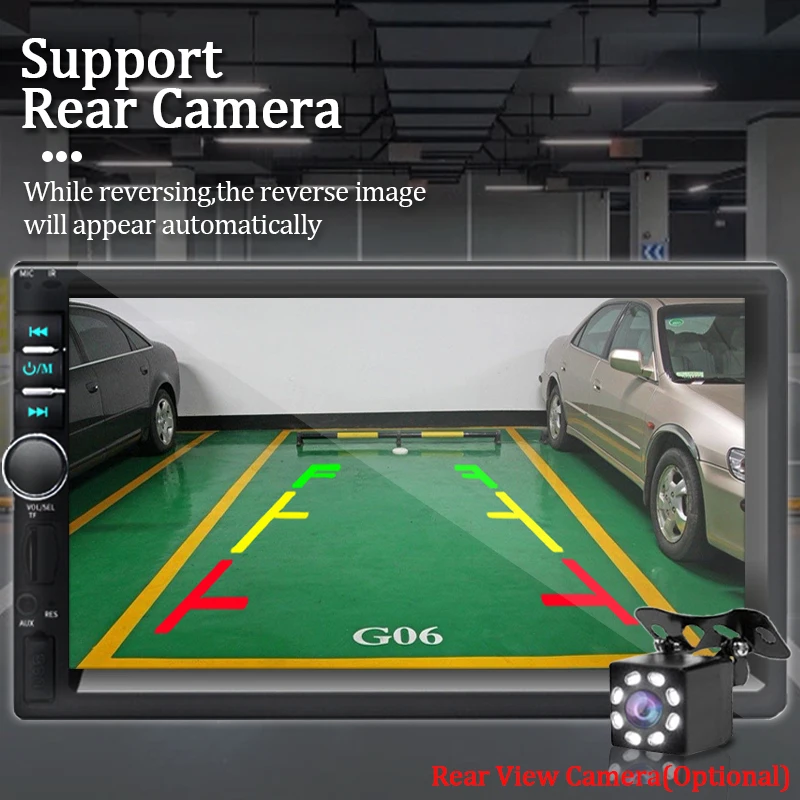Hippcron Carplay Универсальный Автомобильный Радиоприемник Android 7 Дюймов Hd С Сенсорным
