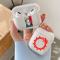 escanor seven deadly sins earphone cases for apple airpods 1 2 3 pro clear soft silicone hot wireless bluetooth protective shell