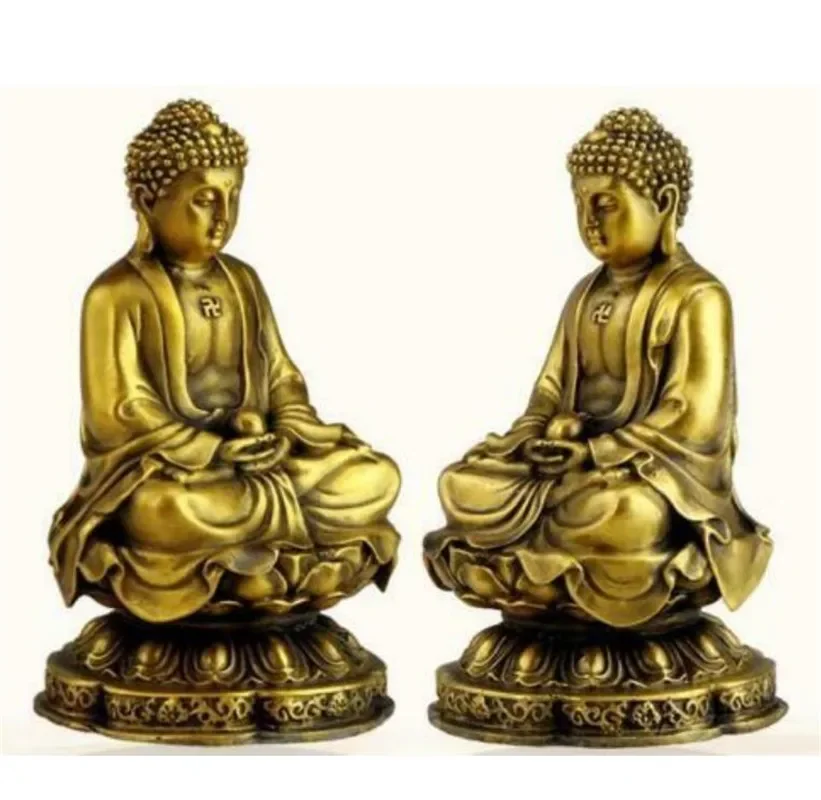 Медная статуя китайский тибетский буддизм фане бронзовая резьба Будды Шакьямуни