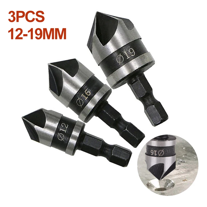 

3 шт., биты для дрели с шестигранным хвостовиком, 12-19 мм